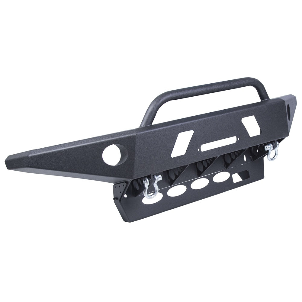 MR.GOP-New Front Bumper Guard W/ Winch Ready LED Hole D-Rings Offroad Steel for 2005-2015 Toyota Tacoma pick up only