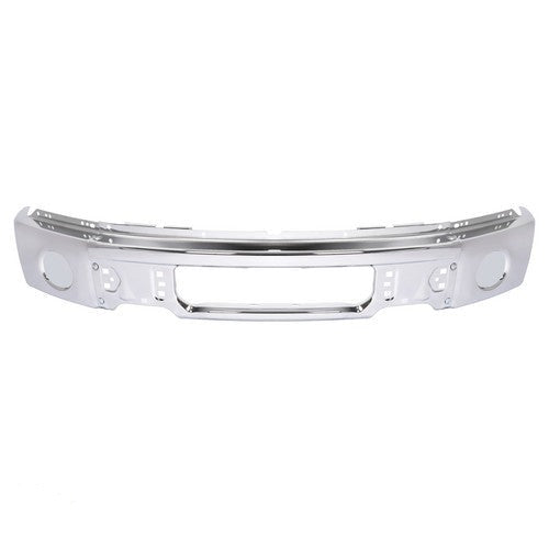 MR.GOP-Front Steel Bumper Face Bar For Ford F-150 Pickup 2009-2014 w/o Fog Light Hole