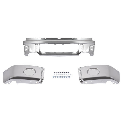 MR.GOP-Front Steel Bumper Face Bar For Ford F-150 Pickup 2009-2014 w/o Fog Light Hole