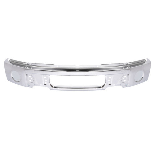 MR.GOP-Front Steel Bumper Face Bar For Ford F-150 Pickup 2009-2014 w/o Fog Light Hole