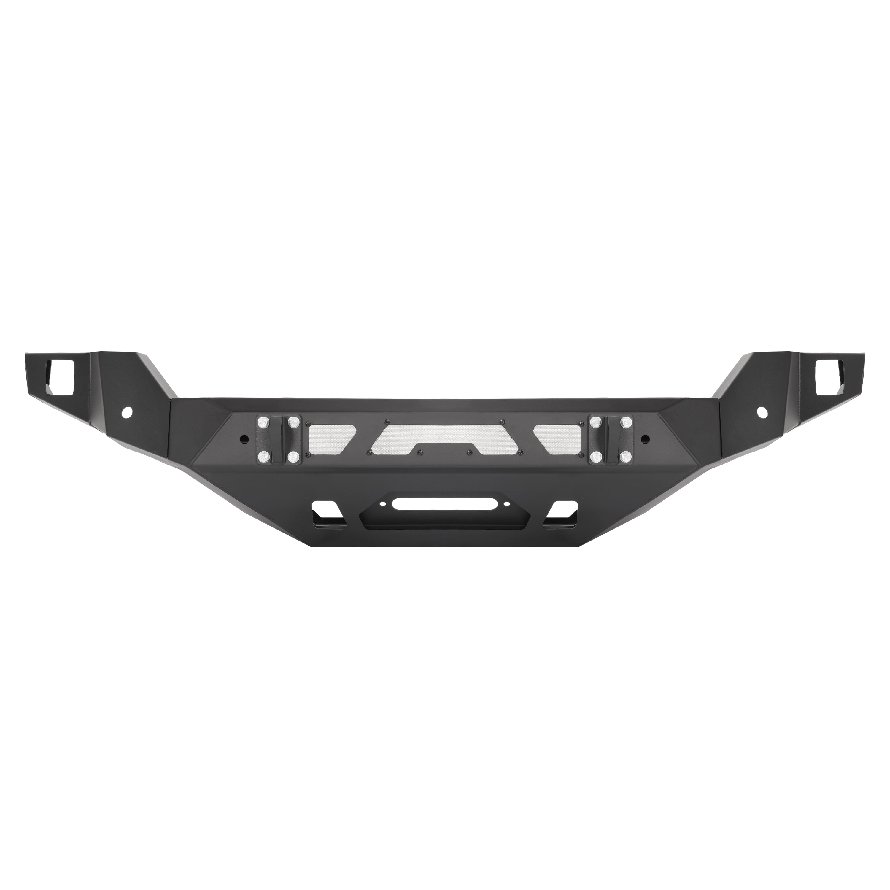 MR.GOP-Front Bumper Compatible with 2006 2007 2008 Dodge Ram 1500 Pickup Truck Offroad Rock Crawler Bumper W/Winch Plate Steel Powder Coated Black