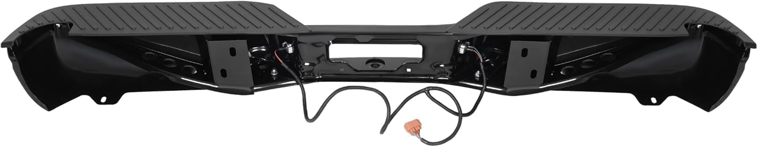 MR.GOP - Conjunto de parachoques trasero compatible con Ford F150 (CAJA RECTA) 1997-2003, F250 1997-1999, camioneta Ford F150 Heritage 2004 ?FO1103102 Acero recubierto de polvo