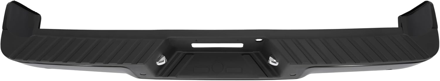 MR.GOP-Rear Step Bumper Assembly Compatible with 2006-2008 Ford F150 Lincoln Mark LT w/Parking Sensor Holes Replacement for FO1103139 Black
