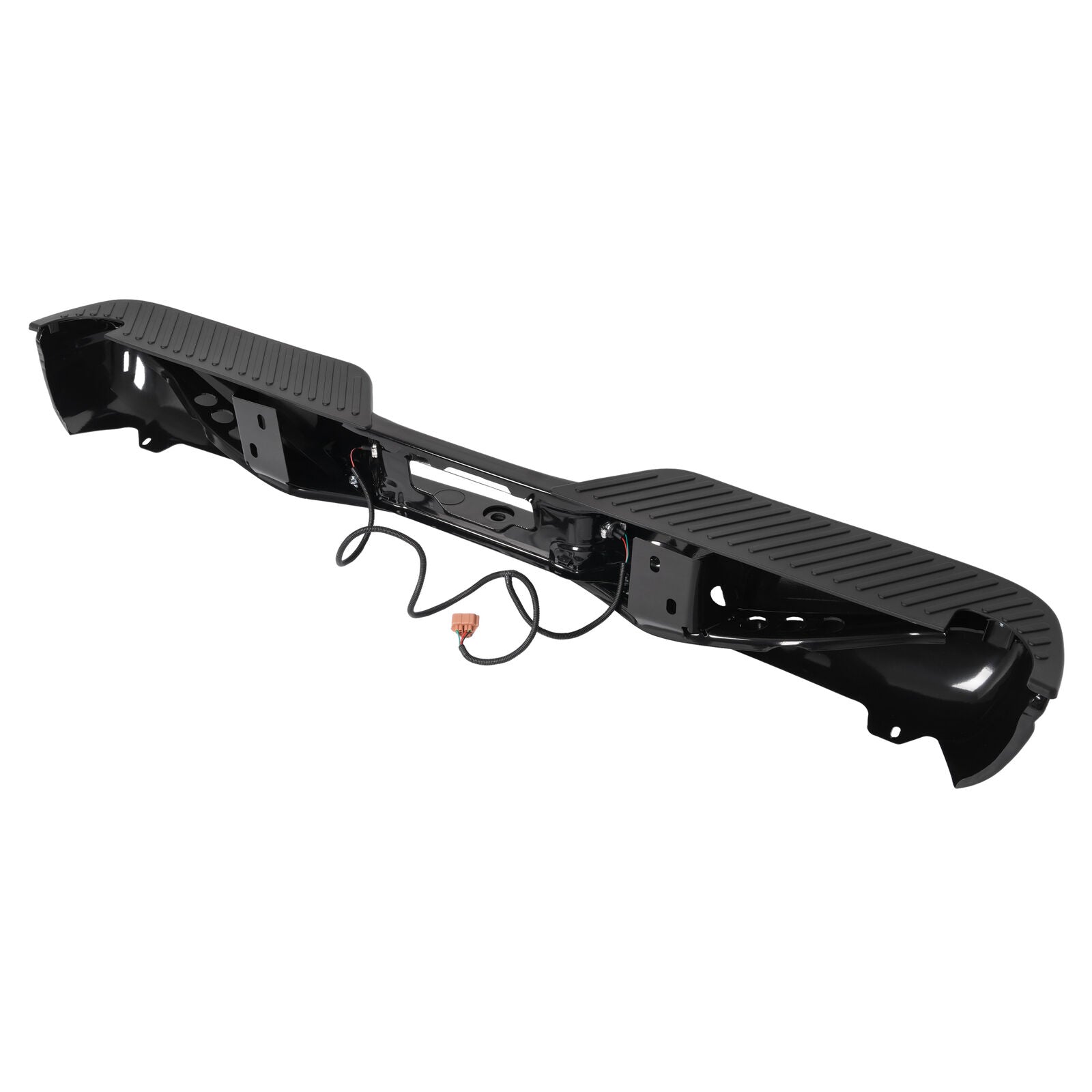 MR.GOP - Conjunto de parachoques trasero compatible con Ford F150 (CAJA RECTA) 1997-2003, F250 1997-1999, camioneta Ford F150 Heritage 2004 ?FO1103102 Acero recubierto de polvo