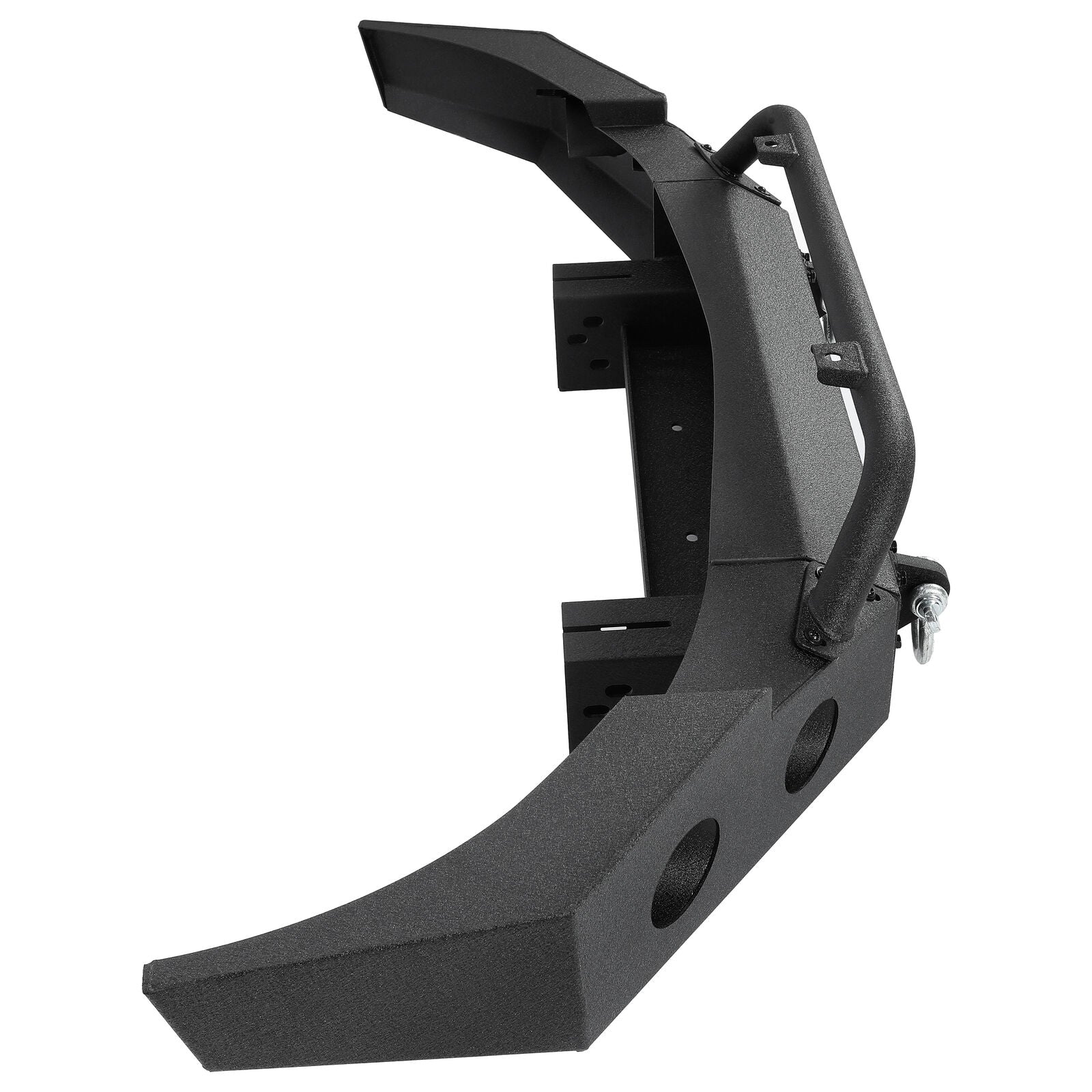 MR.GOP - Parachoques delantero compatible con Chevy Silverado 1500 2007-2013 con barra de empuje, paquete modular de 3 piezas, 2 paquetes 