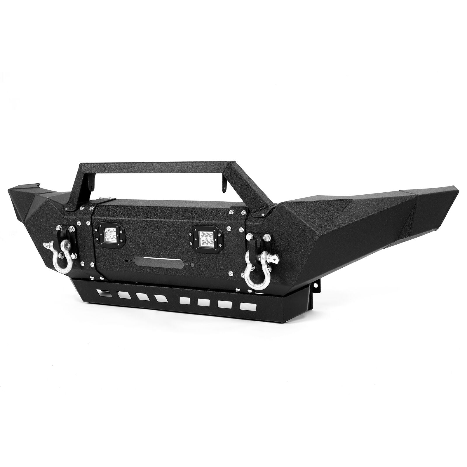 MR.GOP-Front Bumper Pickup For Tacoma 2005-2015 w/ LED Lights + Winch Plate + D-Rings