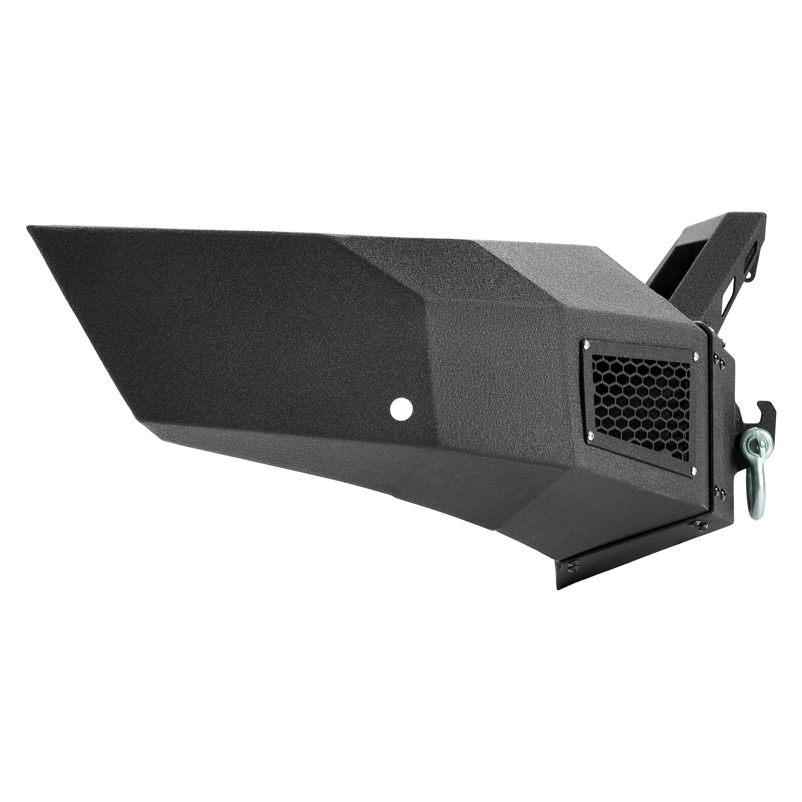 MR.GOP-Black Steel Front Bumper Assembly W/LED Spotlights For GMC Sierra 1500 2007-2013
