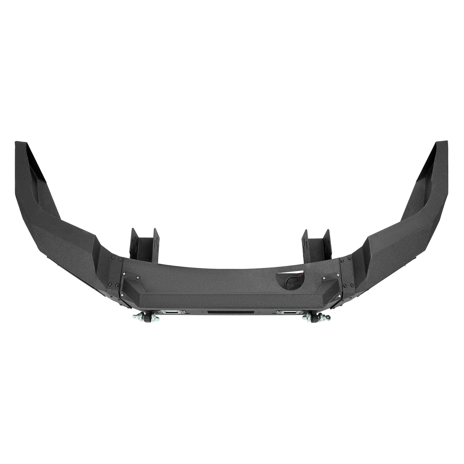 MR.GOP-Black Steel Front Bumper Assembly W/LED Spotlights For GMC Sierra 1500 2007-2013