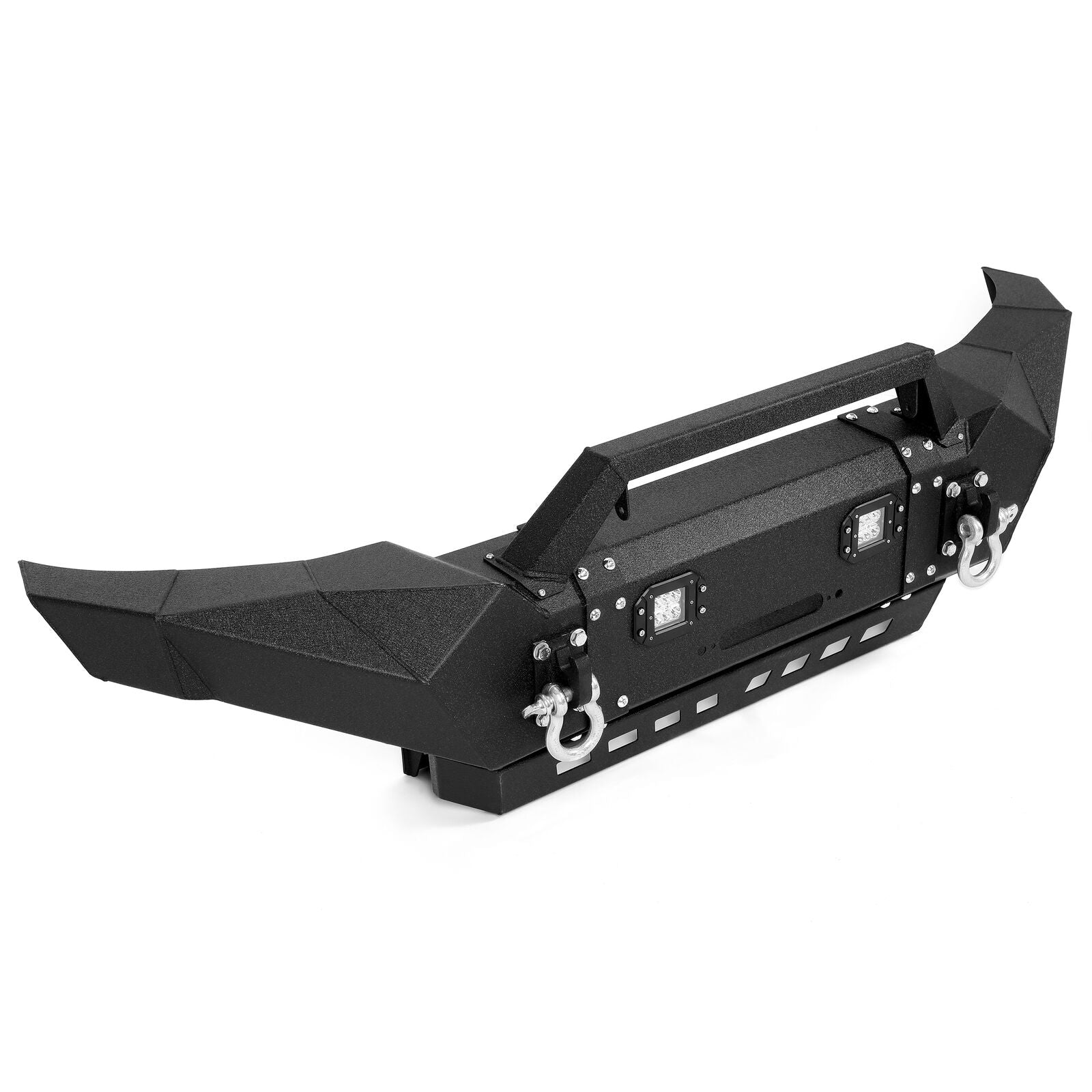 MR.GOP-Front Bumper Pickup For Tacoma 2005-2015 w/ LED Lights + Winch Plate + D-Rings