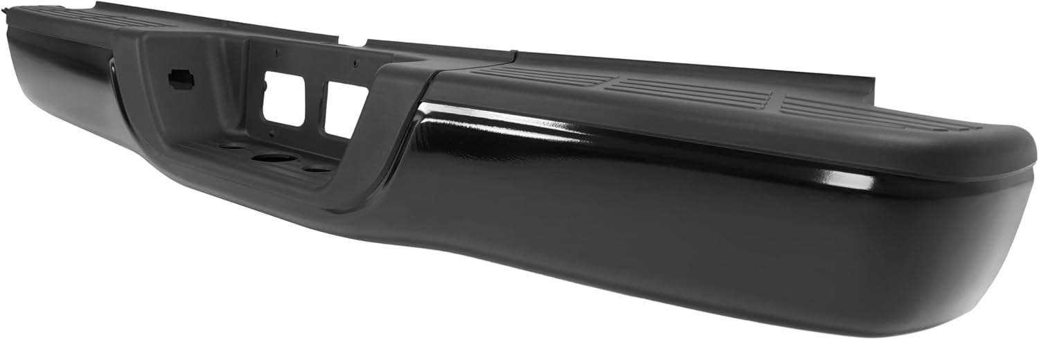 MR.GOP-Rear Step Bumper Assembly Compatible with 2000-2006 Toyota Tundra TO1103108 Powder Coated Black Steel+Plastic