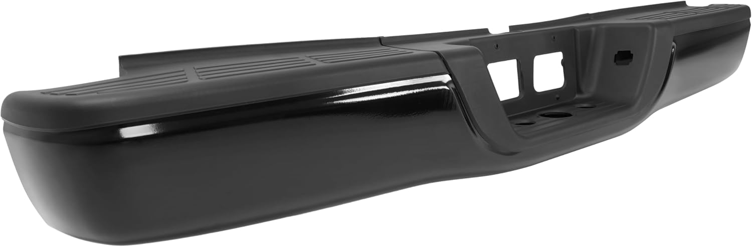 MR.GOP-Rear Step Bumper Assembly Compatible with 2000-2006 Toyota Tundra TO1103108 Powder Coated Black Steel+Plastic