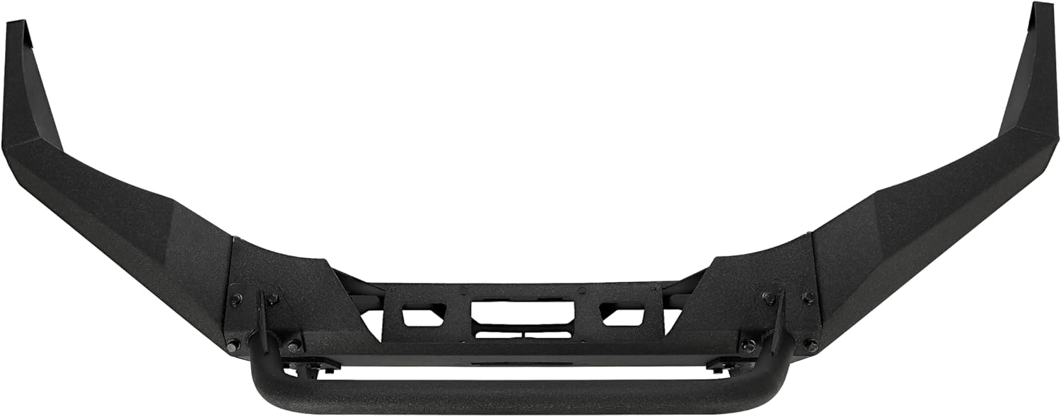 MR.GOP - Parachoques delantero compatible con Ford F250 F350 Super Duty 1999-2004 con barra parachoques de acero recubierto de polvo negro