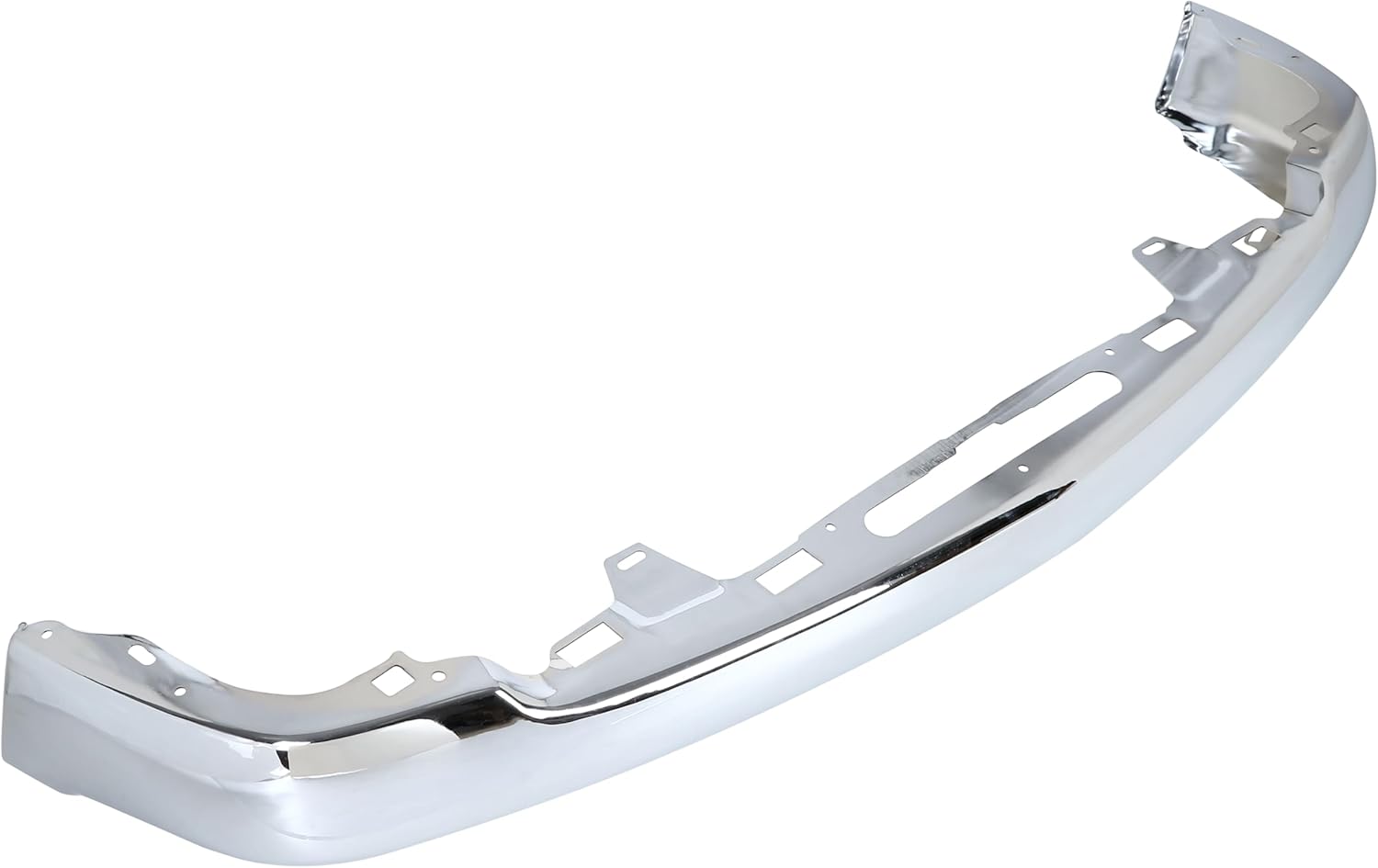 MR.GOP-Front Bumper Face Bar W/O Molding Holes Compatible with 1998-2004 Chevrolet S10 1998-2005 Blazer Replacement For GM1002368 15094048 Steel Chrome