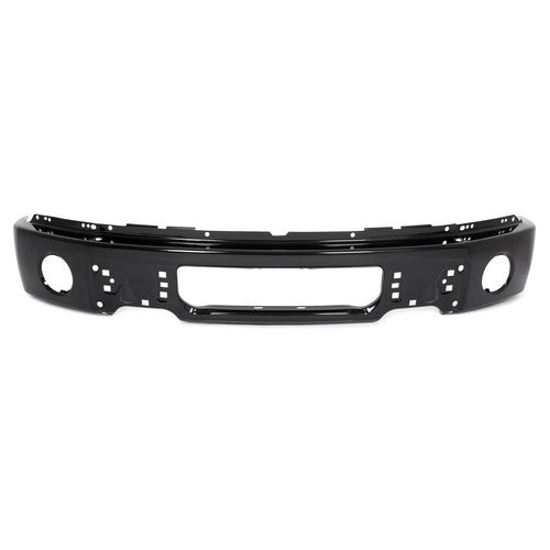 MR.GOP - Barra frontal de parachoques de acero negra para Ford F150 2009-2014 con orificio para luz antiniebla