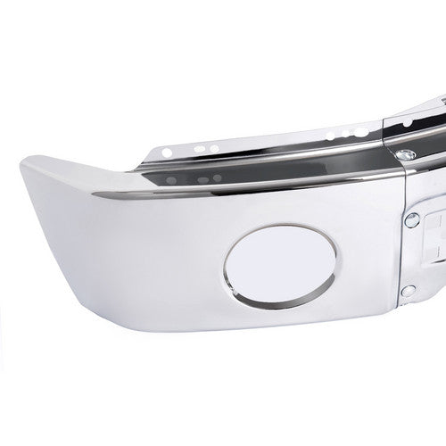 MR.GOP-Front Steel Bumper Face Bar For Ford F-150 Pickup 2009-2014 w/o Fog Light Hole