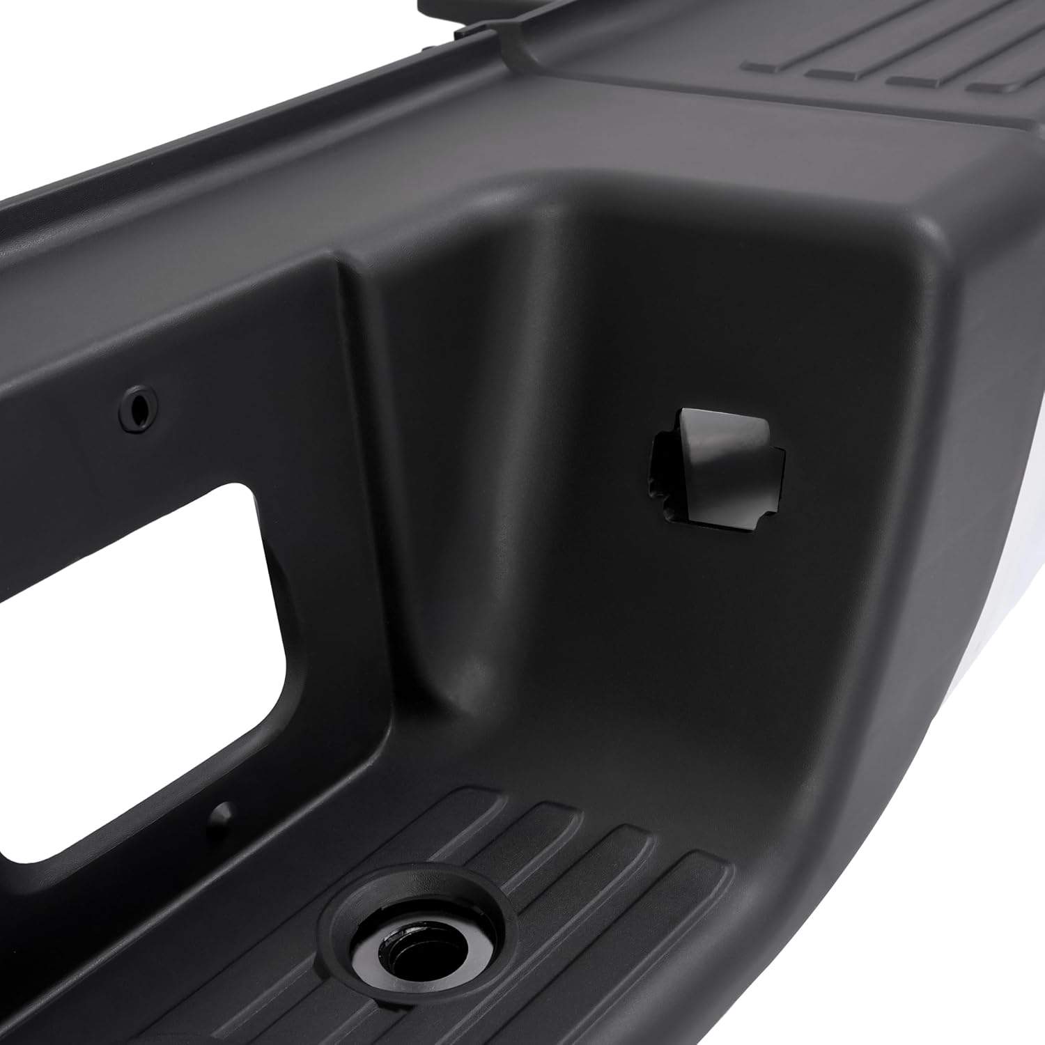 MR.GOP-Rear Step Bumper Assembly Compatible with 2000-2006 Toyota Tundra TO1103107 Steel+Plastic Silvery+Black Chrome+Powder Coated