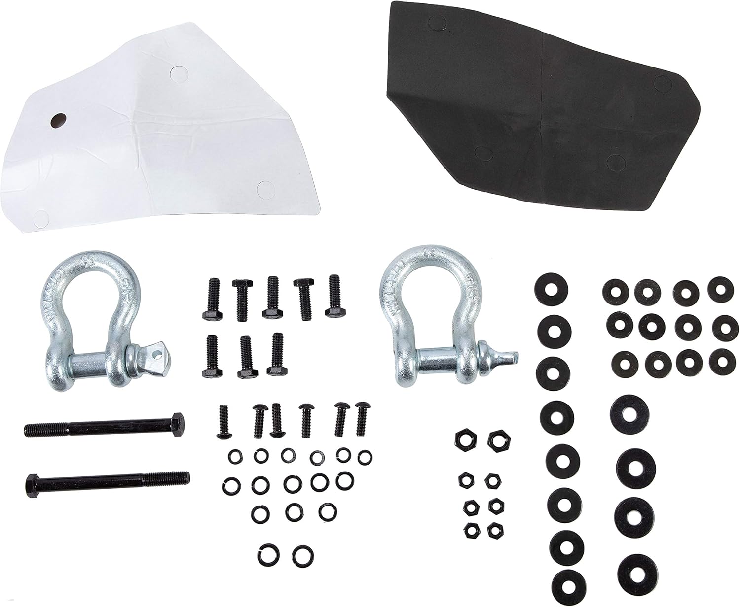 MR.GOP - Parachoques delantero compatible con Chevy Silverado 1500 2007-2013 con barra de empuje, paquete modular de 3 piezas, 2 paquetes 
