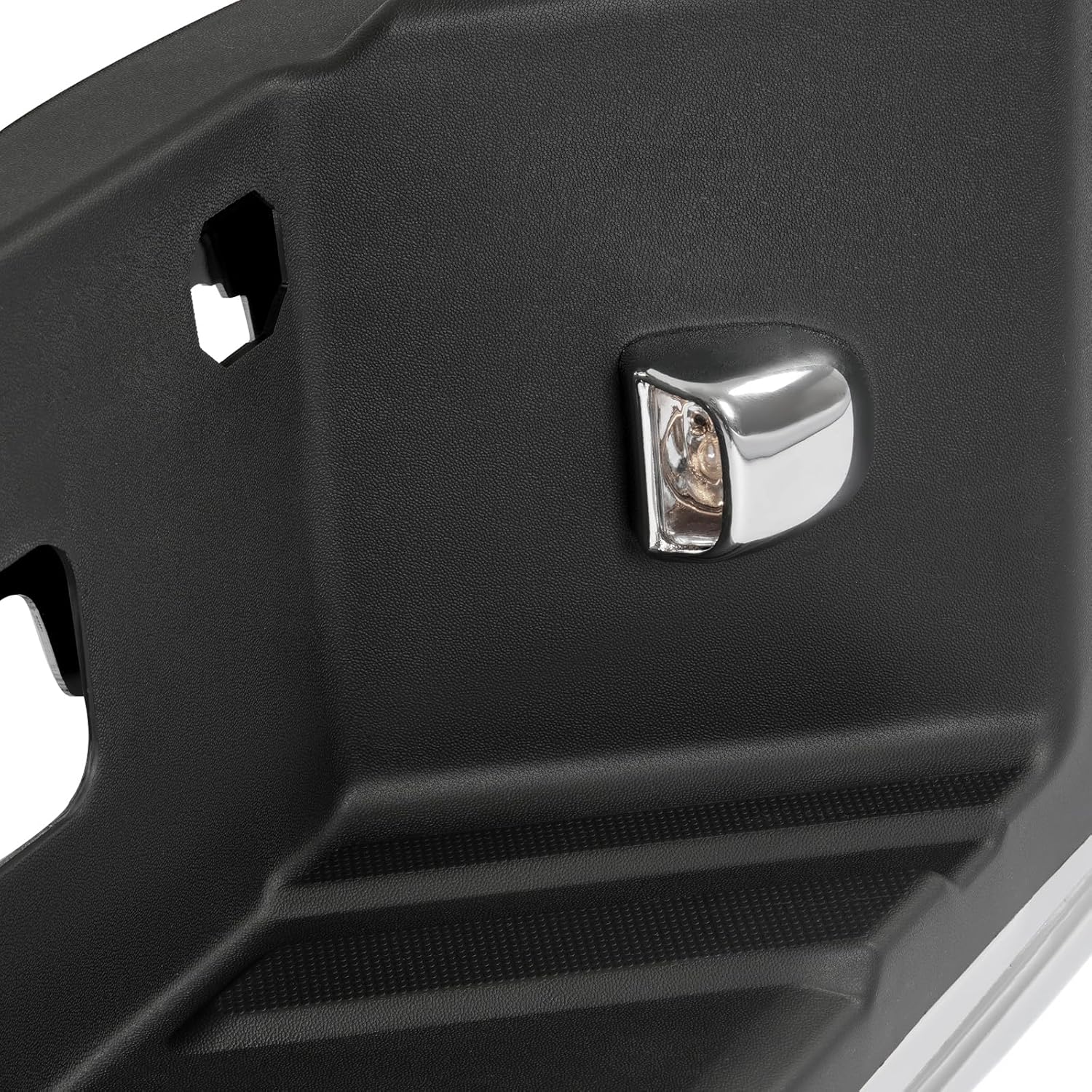 MR.GOP-Rear Step Bumper Assembly Compatible with 2006-2008 Ford F150 Lincoln Mark LT With Parking Sensor Holes Replacement for FO1103142 FO1103138 Chrome Silvery+Black