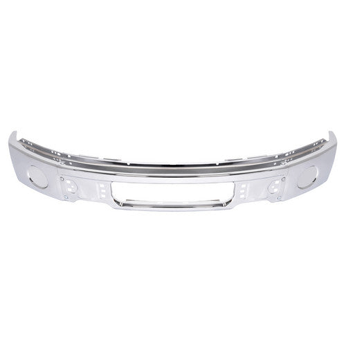 MR.GOP-Front Steel Bumper Face Bar For Ford F-150 Pickup 2009-2014 w/o Fog Light Hole