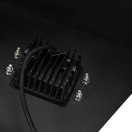 MR.GOP - Parachoques trasero de acero HD de ancho completo negro para Chevy Silverado 1500/2500 3500 HD 2019-2022