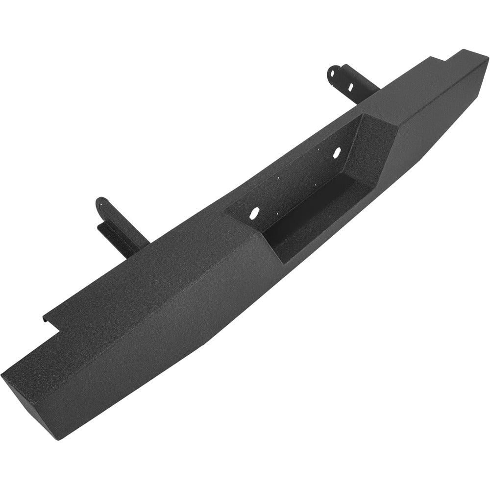 MR.GOP - Parachoques trasero compatible con Ford F150 F250 F350 1973-1998 Conjunto de parachoques de acero con revestimiento de polvo negro 