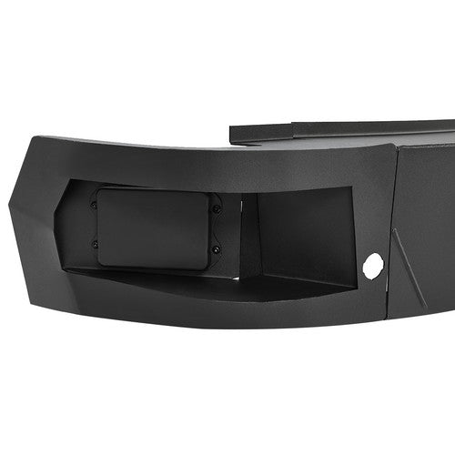 MR.GOP - Parachoques trasero de acero HD de ancho completo negro para Chevy Silverado 1500/2500 3500 HD 2019-2022