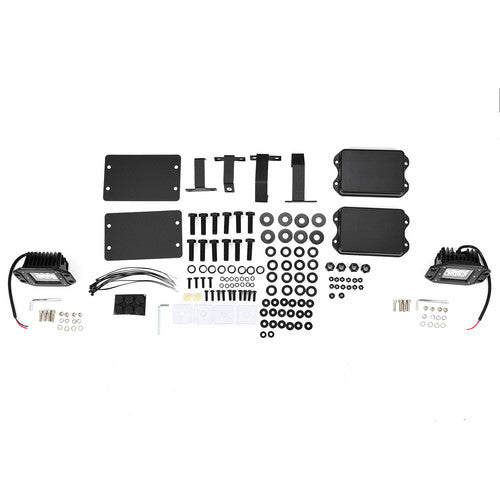 MR.GOP - Parachoques trasero de acero HD de ancho completo negro para Chevy Silverado 1500/2500 3500 HD 2019-2022