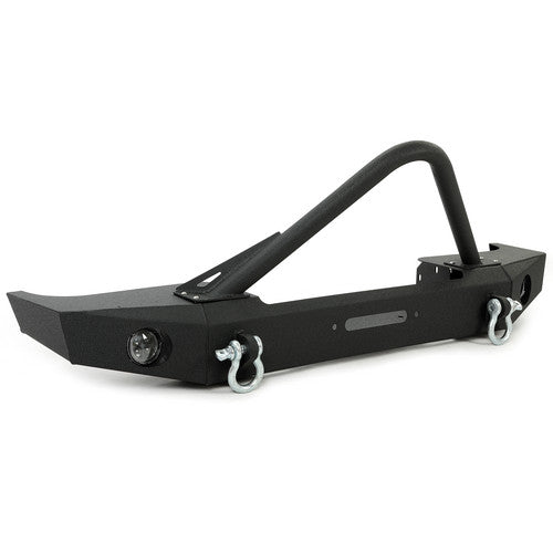 MR.GOP-Front Bumper W/ Fog Lights & Winch Plate Fit 84-01 Jeep Cherokee XJ Comanche MJ
