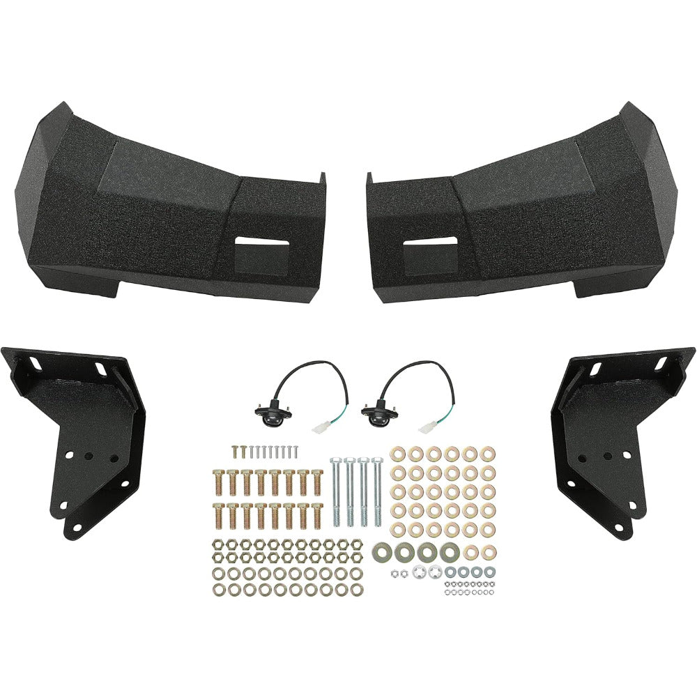MR.GOP-Rear Winch Bumper Compatible With 2002-2008 Dodge Ram 1500 2003-2009 Dodge Ram 2500 3500 4500 5500 w/License Plate Lights 2 packages