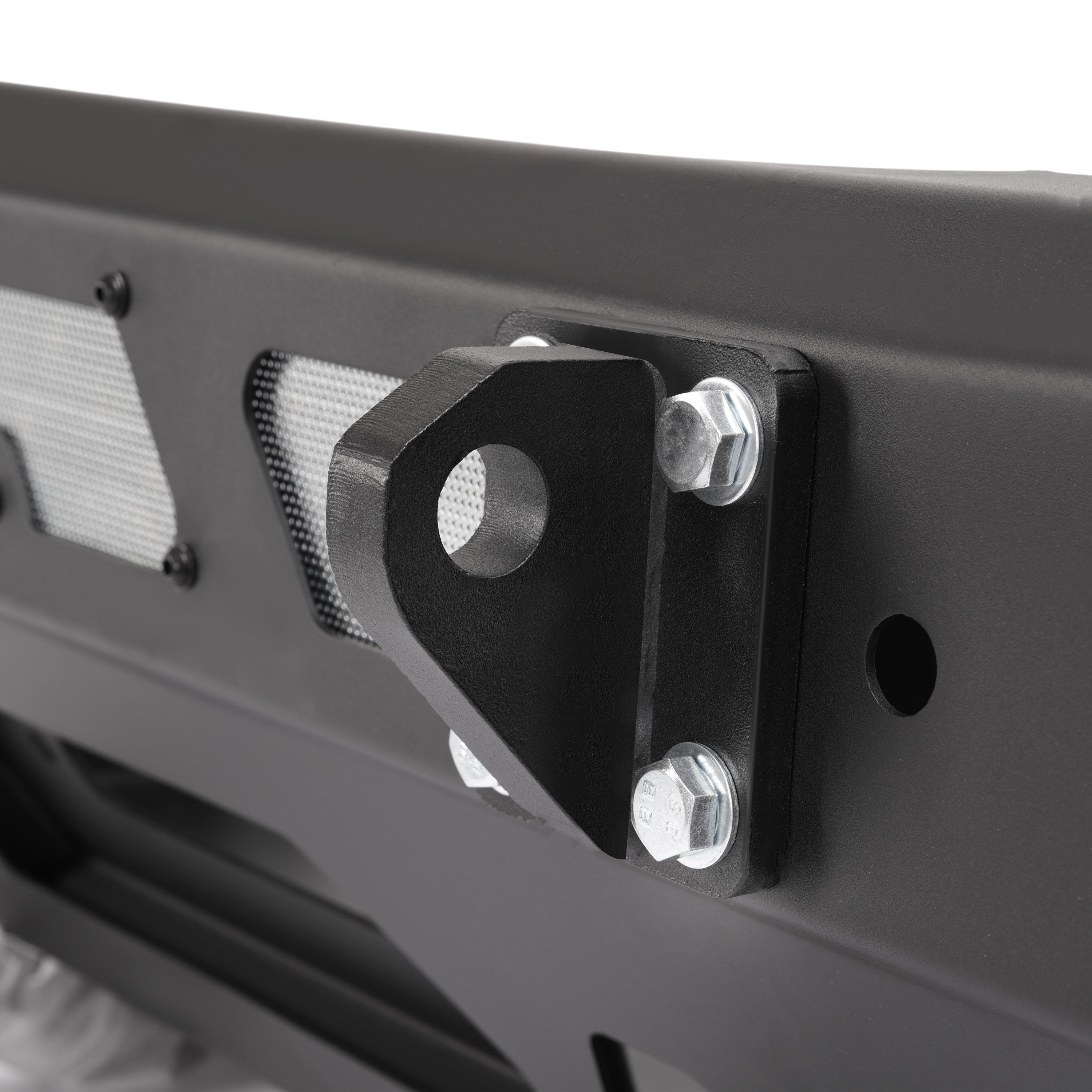 MR.GOP-Front Bumper Compatible with 2006 2007 2008 Dodge Ram 1500 Pickup Truck Offroad Rock Crawler Bumper W/Winch Plate Steel Powder Coated Black