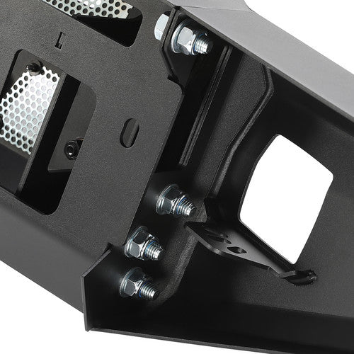 MR.GOP - NUEVO parachoques delantero de acero con recubrimiento en polvo negro apto para Ford Bronco 2021-2022