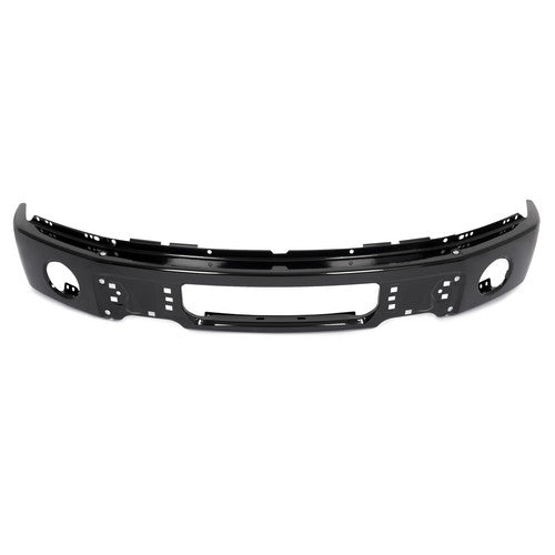 MR.GOP - Barra frontal de parachoques de acero negra para Ford F150 2009-2014 con orificio para luz antiniebla