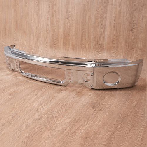 MR.GOP-Front Steel Bumper Face Bar For Ford F-150 Pickup 2009-2014 w/o Fog Light Hole
