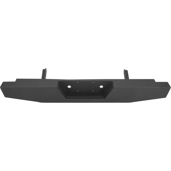 MR.GOP-Rear Bumper Compatible with 1973-1998 Ford F150 F250 F350 Bumper Assembly Black Powder Coated Steel