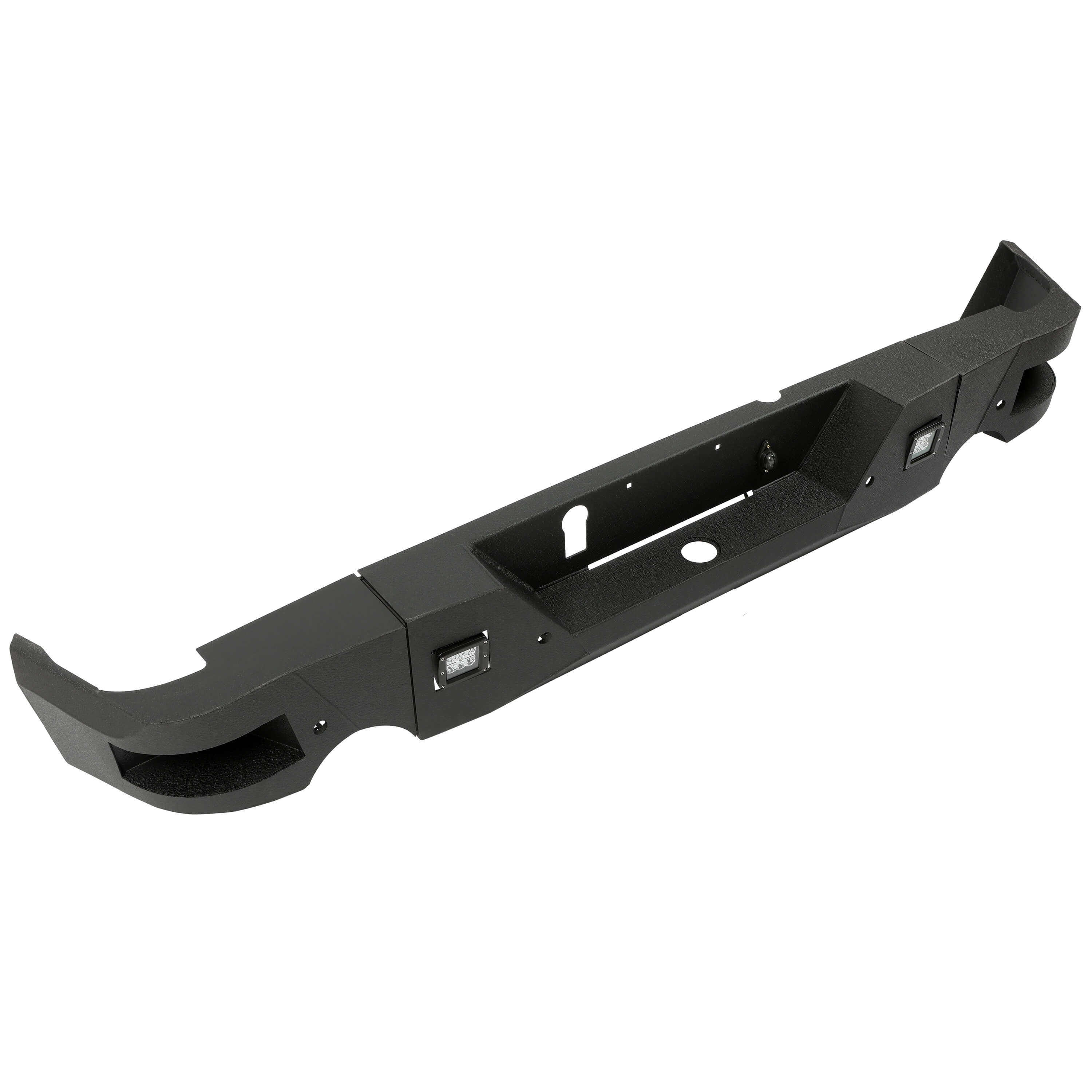 Parachoques trasero de acero negro MR.GOP para camioneta Dodge Ram 1500 2009-2018, escalón de protección de barra frontal 
