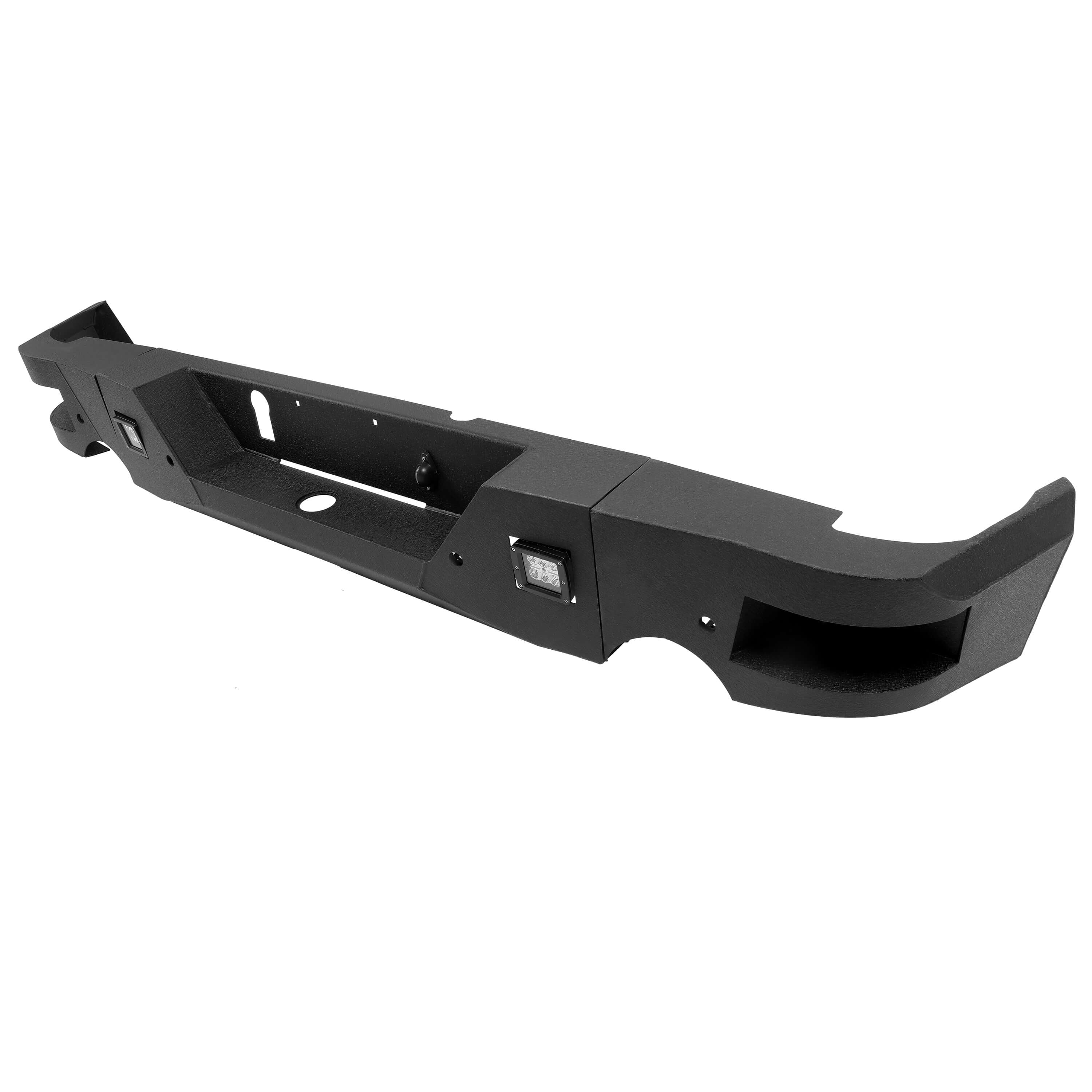 Parachoques trasero de acero negro MR.GOP para camioneta Dodge Ram 1500 2009-2018, escalón de protección de barra frontal 