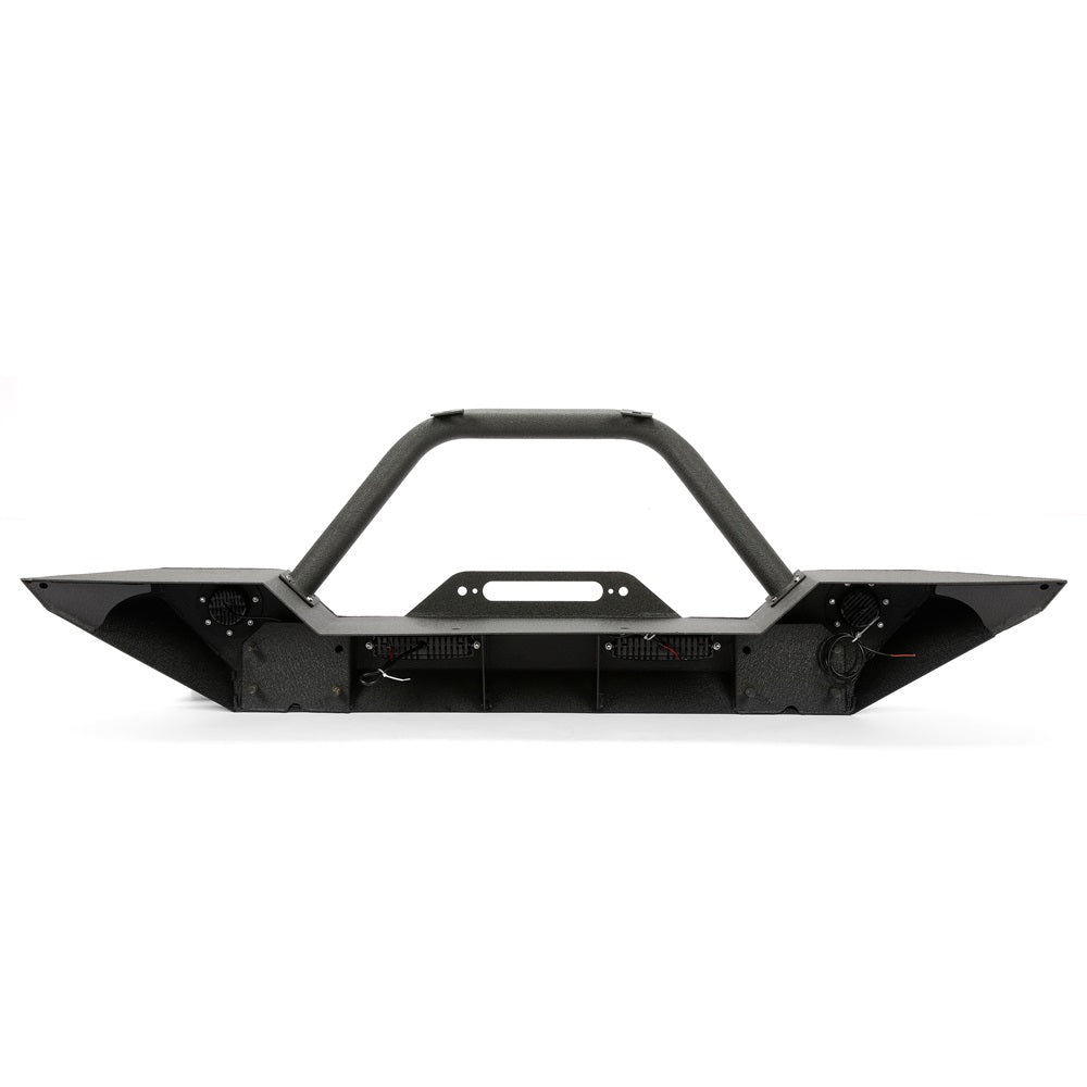 MR.GOP - Parachoques delantero para Jeep Wrangler JK 2007-2018, con luces LED